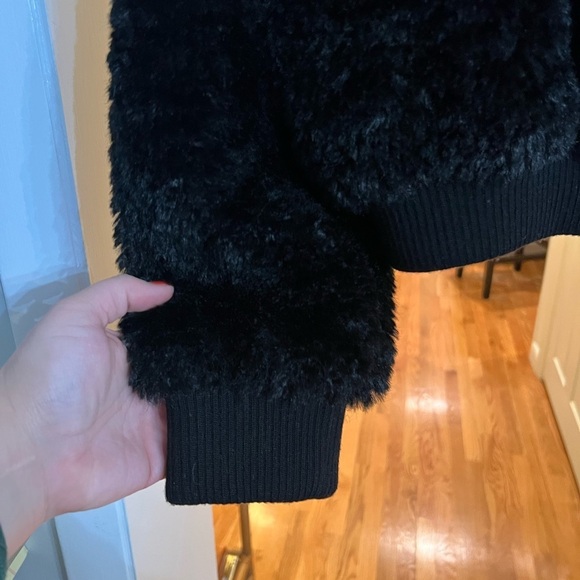 Cozy teddy/Faux fur bomber coat, Rag & Bone *mob wife look* - Picture 9 of 11